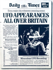Listing image for UFO original 1978 POSTER ADVERT UK CONCERT TOUR Lights Out SIGHTING MSG