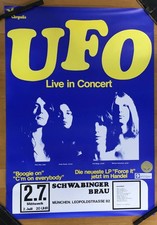 Listing image for UFO IN CONCERT 1975 German made promo poster Michael Schenker RARE